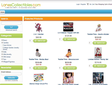 Tablet Screenshot of lanescollectibles.com